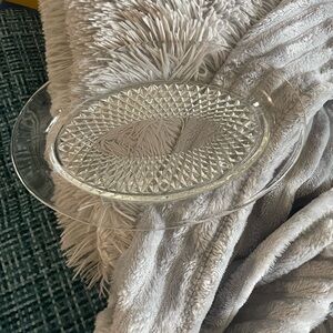 Vintage, Indiana Glass, Diamond Point, Oval